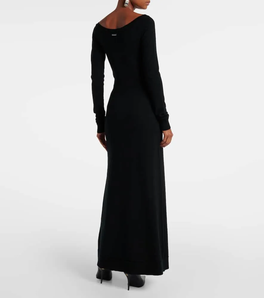 Balenciaga Wool-blend maxi dress