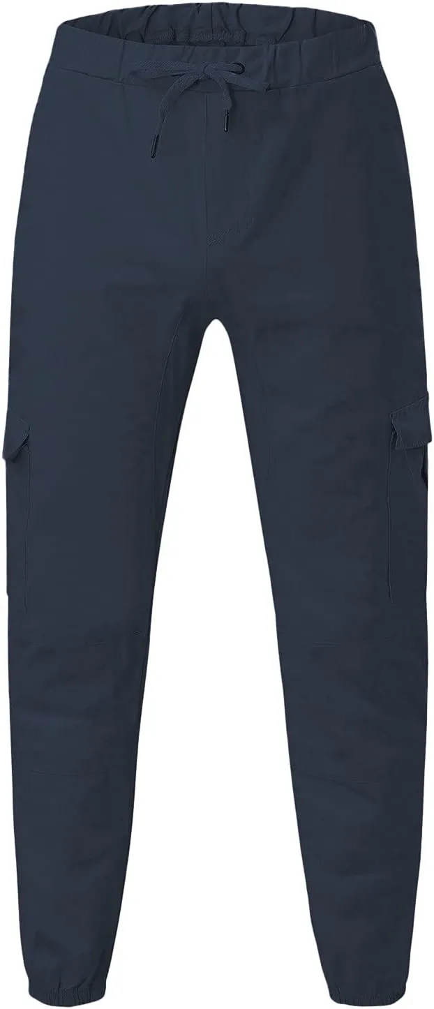 Cargo Pants for Men Baggy Water Resistant Ripstop Cargo Pants Lightweight EDC Hiking Work Pants Outdoor Apparel Men's