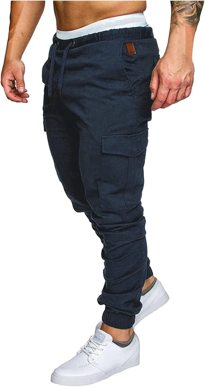Cargo Pants for Men Baggy Water Resistant Ripstop Cargo Pants Lightweight EDC Hiking Work Pants Outdoor Apparel Men's