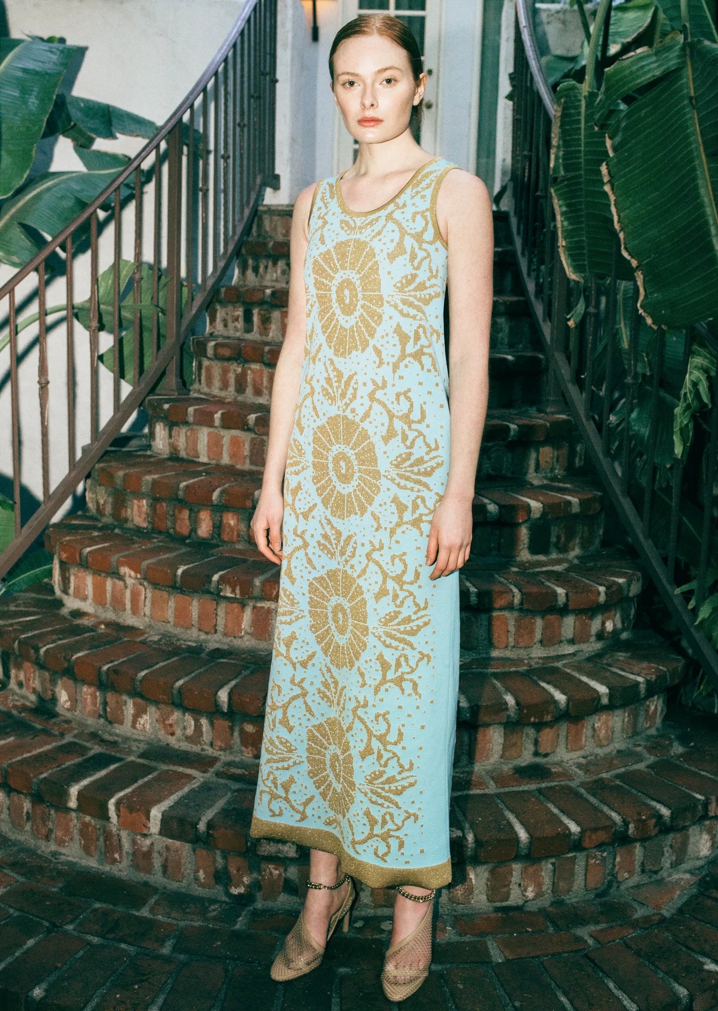 Danae - Floral Pattern Maxi Dress