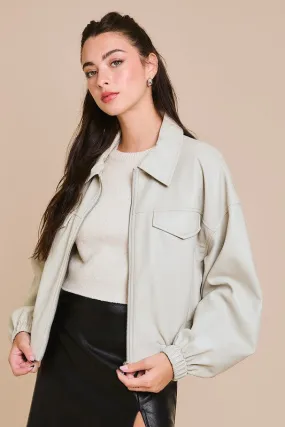 Faux Leather Jacket