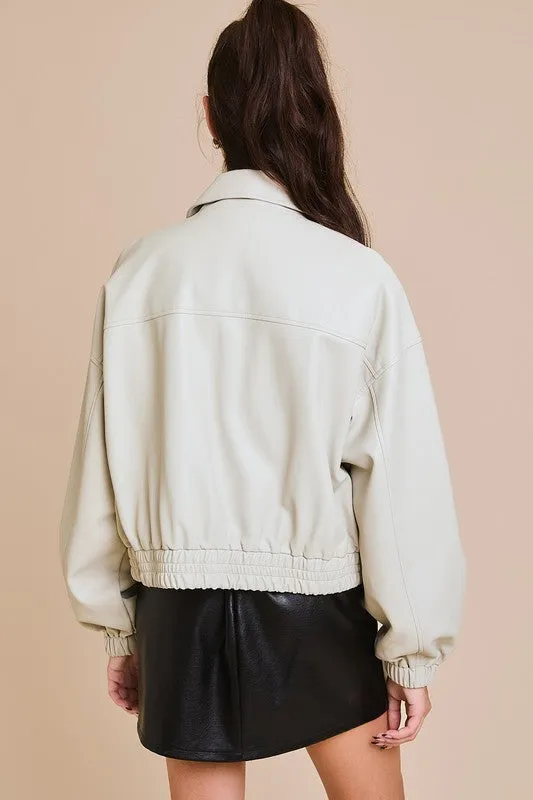Faux Leather Jacket