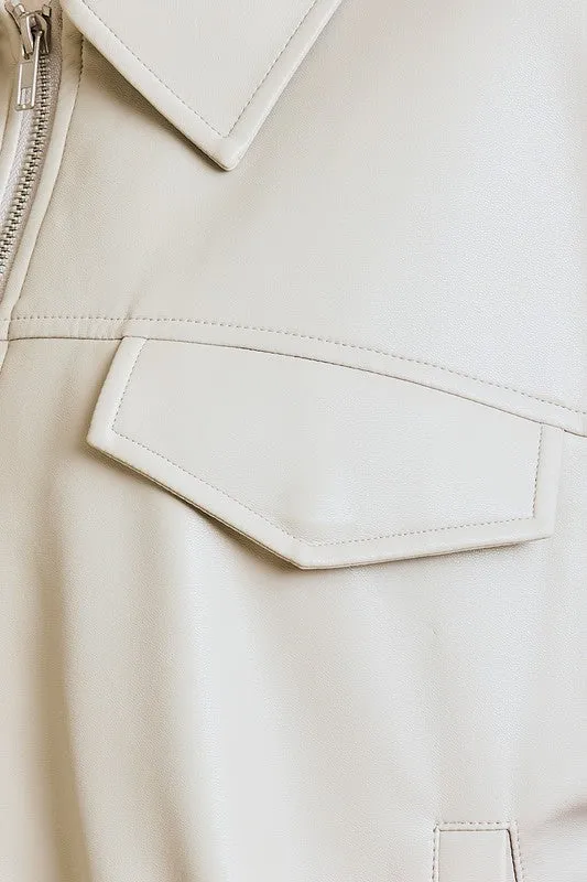 Faux Leather Jacket