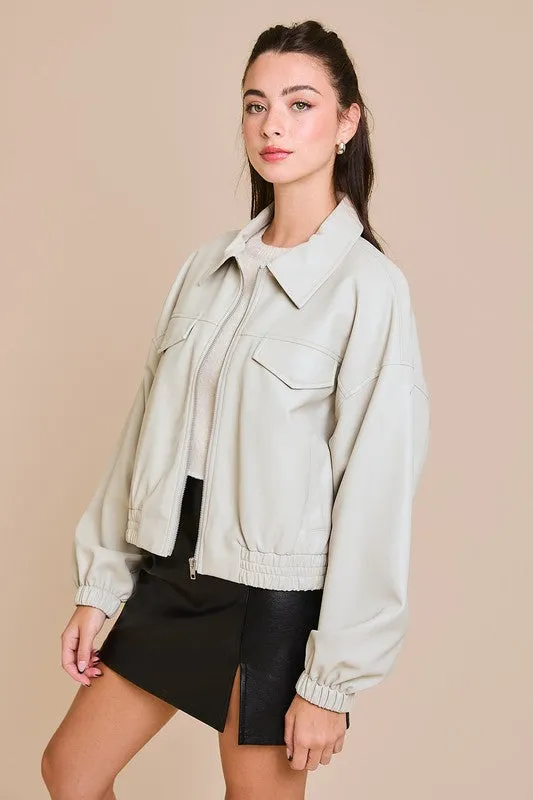 Faux Leather Jacket