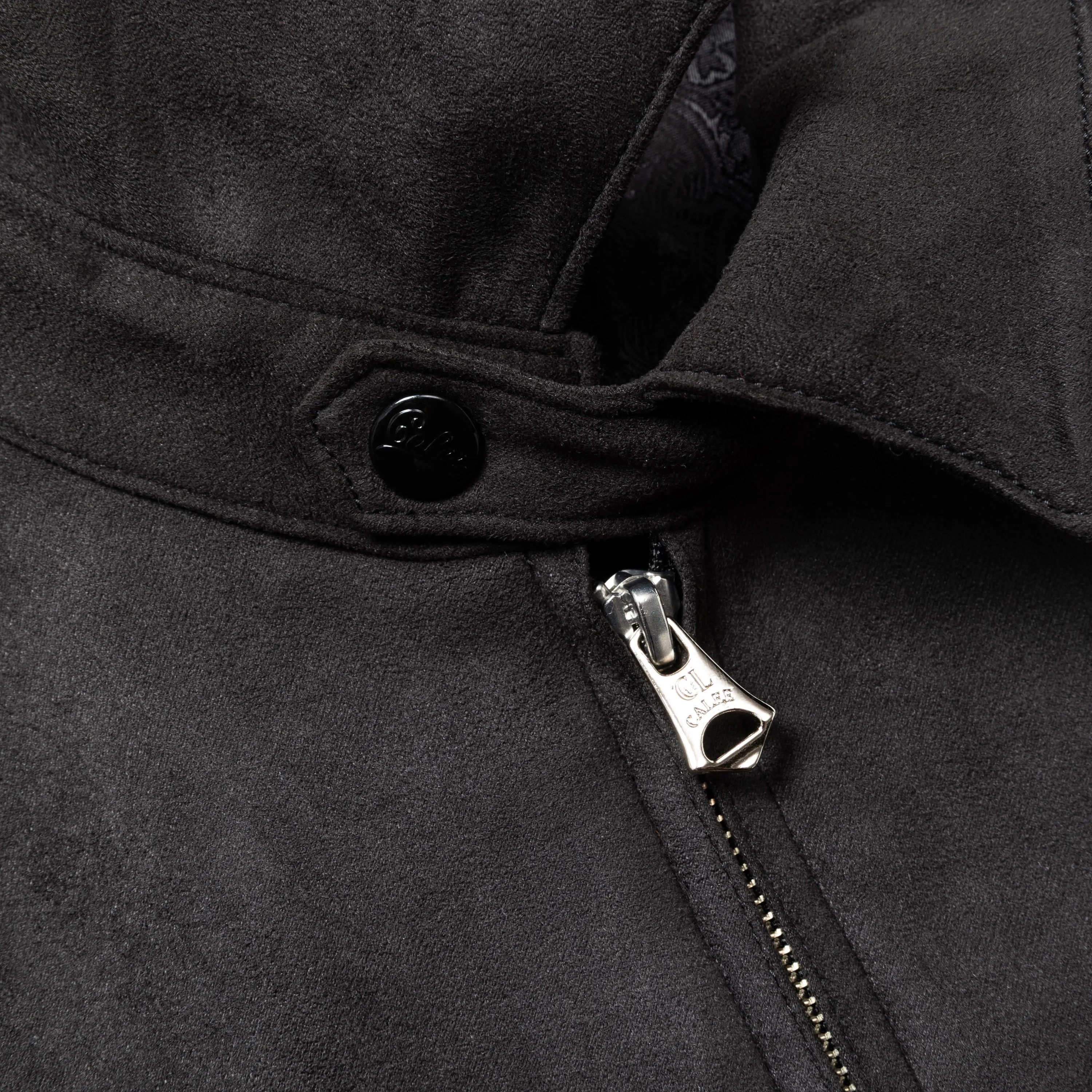 FAUX SUEDE HARRINGTON JACKET
