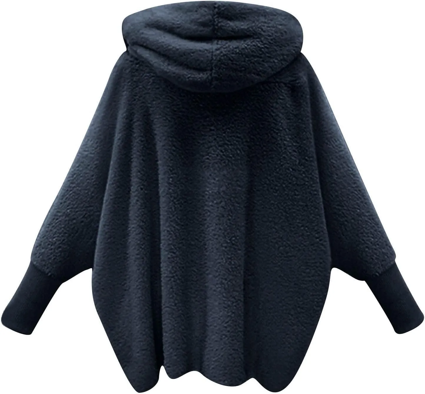 Fuzzy Fleece Jacket for Women Oversized Long Sleeve Hooded Open Front Cardigan Coat 2024 Fall Winter Fashion Outfits