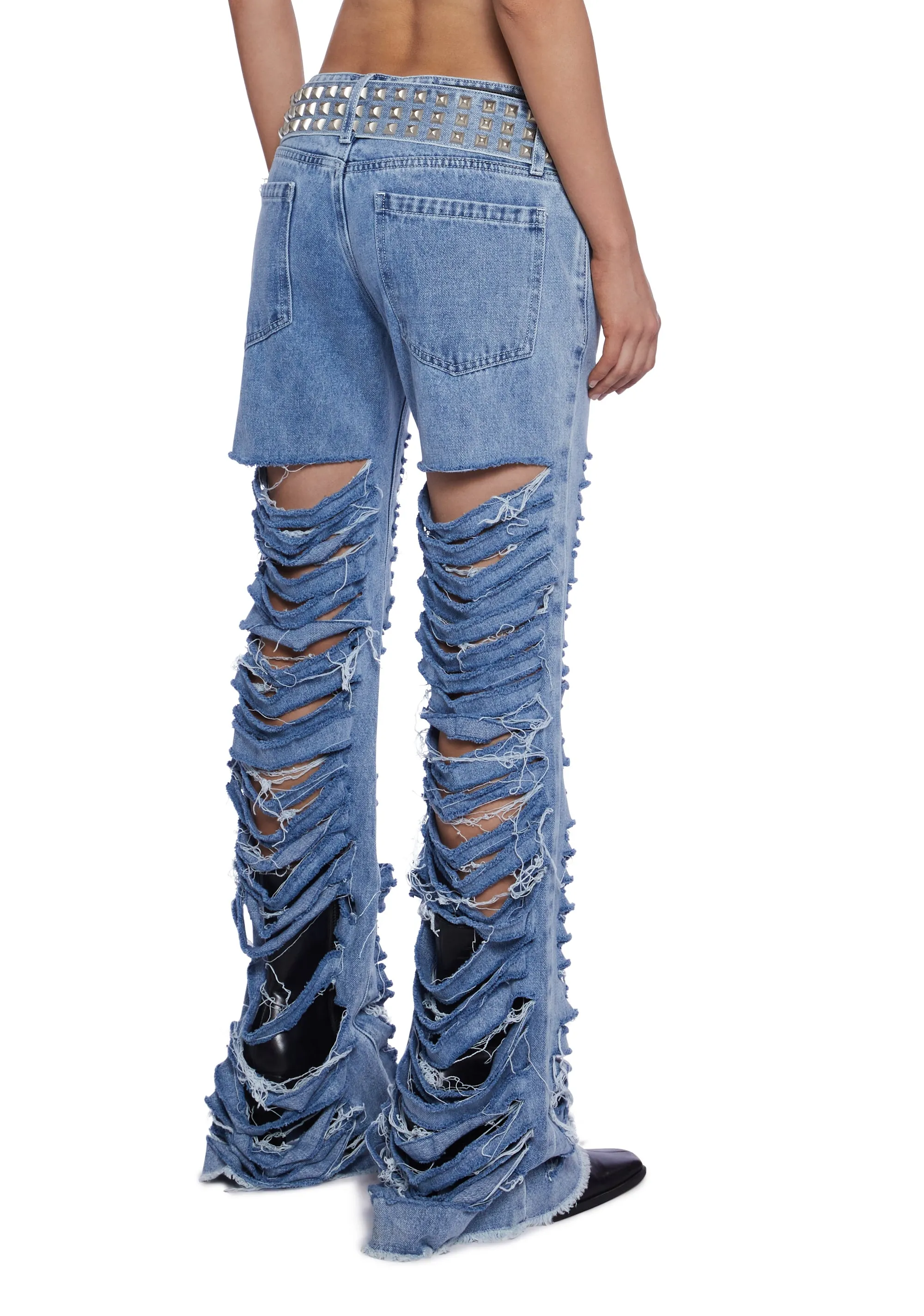Keeley Destroyed Bootcut Jeans