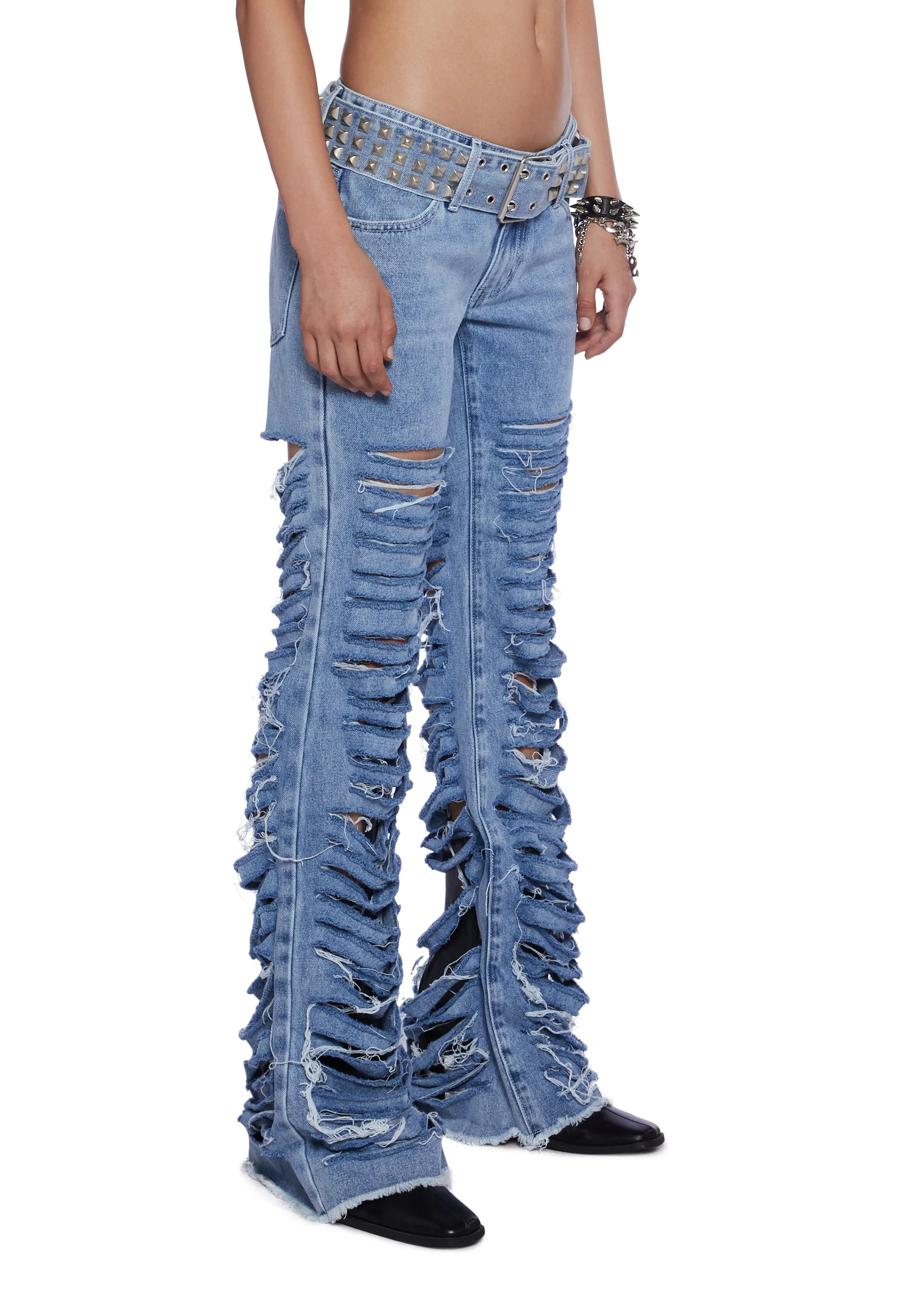 Keeley Destroyed Bootcut Jeans