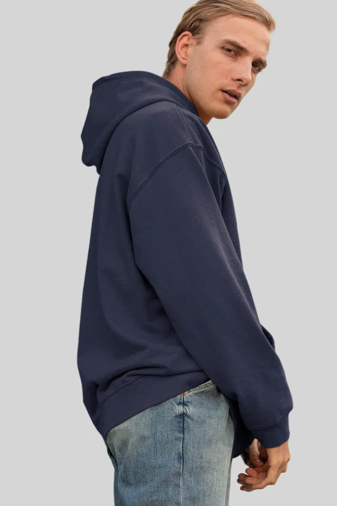 Navy Blue Oversized Hoodie for men