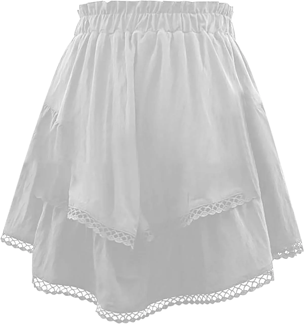 Women Casual Summer Skort Ruffle Tiered High Waist Skorts Golf Tennis Beach Vacation Dress