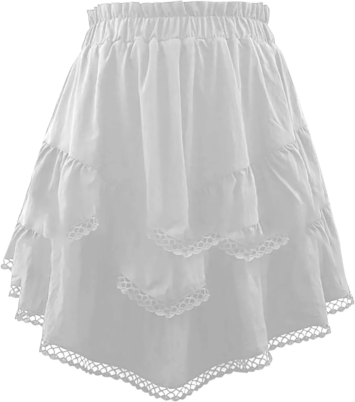 Women Casual Summer Skort Ruffle Tiered High Waist Skorts Golf Tennis Beach Vacation Dress