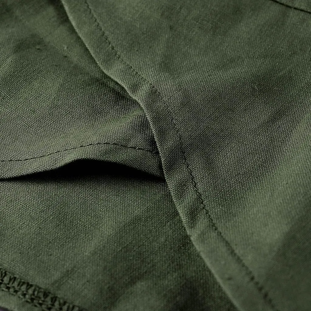 Womens Capri Linen Pants Casual Summer Baggy Wide Leg Beach Pants Elastic High Waist Palazzo Lounge Cropped Trousers