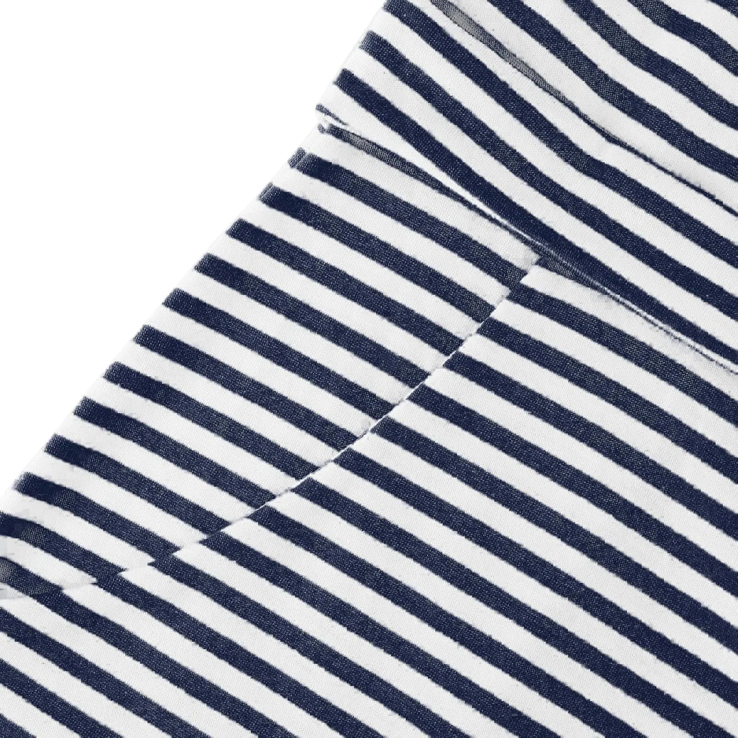 Women's Summer Striped Short Sleeve Tshirt Dress Business Casual Tie Waist Midi Dresses Cute Sun Dress with Pockets